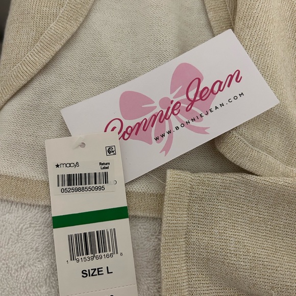 BONNIE JEAN Girls Cardigan Size L - Picture 2 of 5